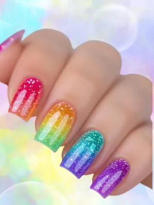 Fun Pastel Color Nails