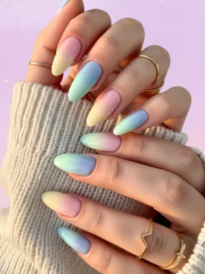 Pastel Ombre Nail