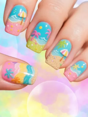 Fresh Summer Pastel Nails