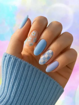 Sky Blue and Pastel Pink Dreams