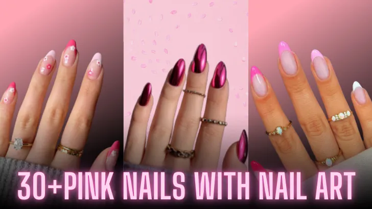 30+Pink Nails With Nail Art