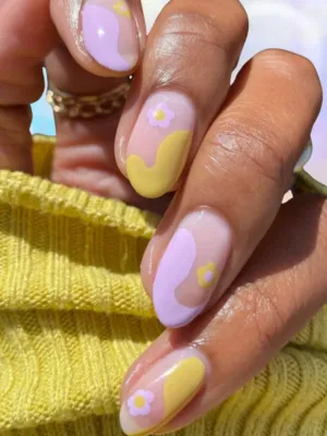 Groovy Pastel Nails