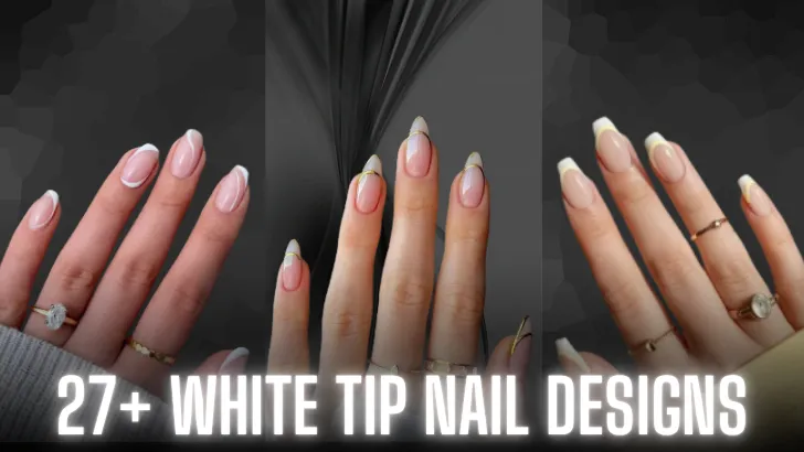27+ White Tip Nail Designs