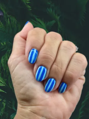 Bold Blue Stripes with a Modern Twist