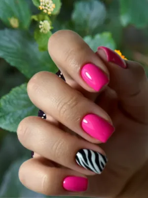 Trendy Pink Zebra Nails for Every Season